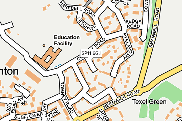 SP11 6GJ map - OS OpenMap – Local (Ordnance Survey)