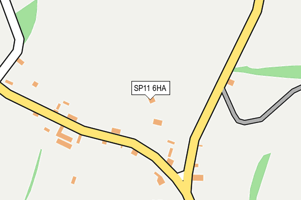 SP11 6HA map - OS OpenMap – Local (Ordnance Survey)