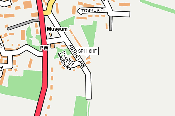 SP11 6HF map - OS OpenMap – Local (Ordnance Survey)