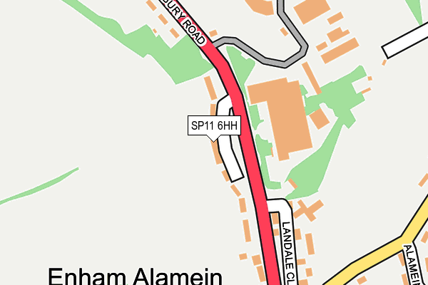 SP11 6HH map - OS OpenMap – Local (Ordnance Survey)