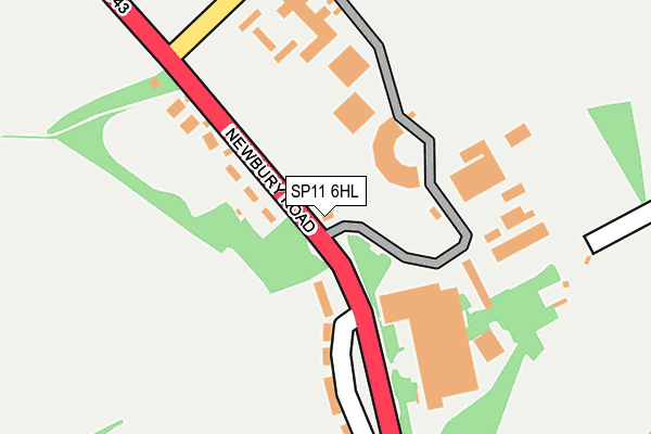 SP11 6HL map - OS OpenMap – Local (Ordnance Survey)