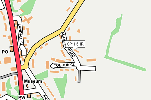SP11 6HR map - OS OpenMap – Local (Ordnance Survey)
