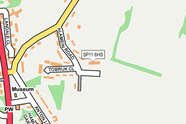 SP11 6HS map - OS OpenMap – Local (Ordnance Survey)