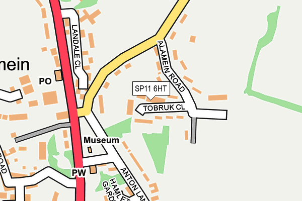 SP11 6HT map - OS OpenMap – Local (Ordnance Survey)