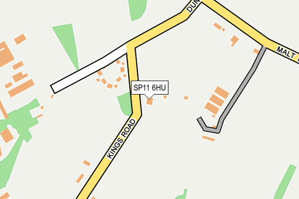 SP11 6HU map - OS OpenMap – Local (Ordnance Survey)