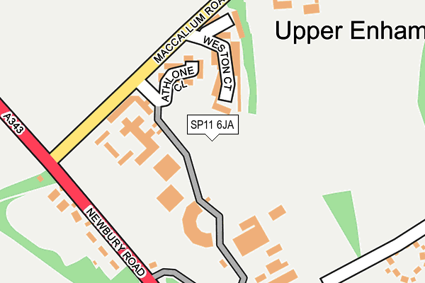 SP11 6JA map - OS OpenMap – Local (Ordnance Survey)
