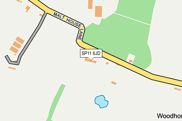 SP11 6JD map - OS OpenMap – Local (Ordnance Survey)