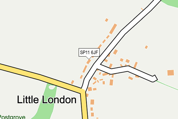 SP11 6JF map - OS OpenMap – Local (Ordnance Survey)