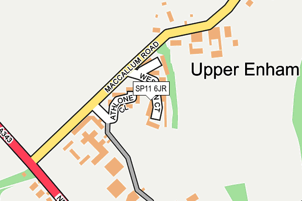 SP11 6JR map - OS OpenMap – Local (Ordnance Survey)