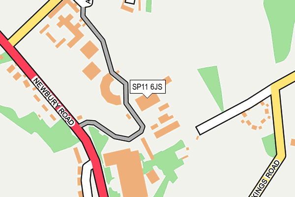 SP11 6JS map - OS OpenMap – Local (Ordnance Survey)