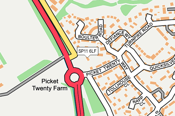 SP11 6LF map - OS OpenMap – Local (Ordnance Survey)