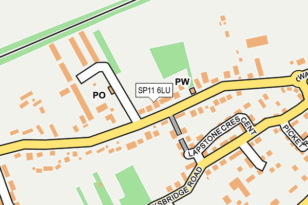 SP11 6LU map - OS OpenMap – Local (Ordnance Survey)