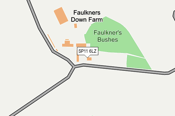 SP11 6LZ map - OS OpenMap – Local (Ordnance Survey)