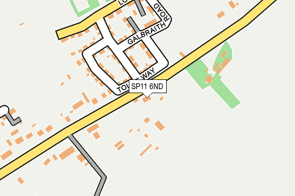 SP11 6ND map - OS OpenMap – Local (Ordnance Survey)