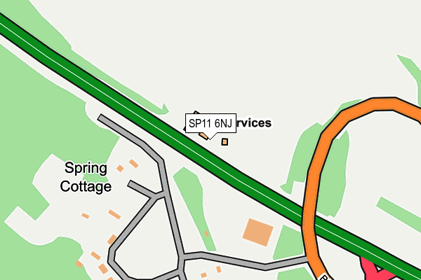 SP11 6NJ map - OS OpenMap – Local (Ordnance Survey)