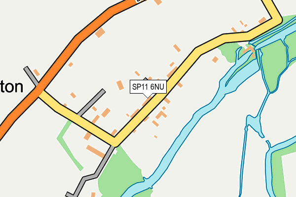 SP11 6NU map - OS OpenMap – Local (Ordnance Survey)