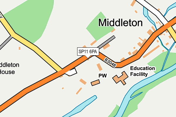SP11 6PA map - OS OpenMap – Local (Ordnance Survey)