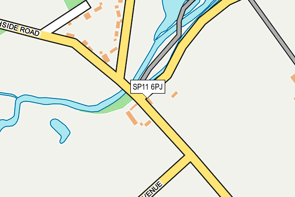 SP11 6PJ map - OS OpenMap – Local (Ordnance Survey)