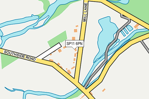 SP11 6PN map - OS OpenMap – Local (Ordnance Survey)