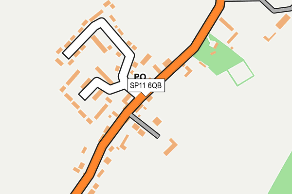 SP11 6QB map - OS OpenMap – Local (Ordnance Survey)