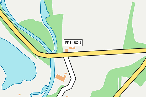 SP11 6QU map - OS OpenMap – Local (Ordnance Survey)