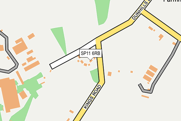 SP11 6RB map - OS OpenMap – Local (Ordnance Survey)