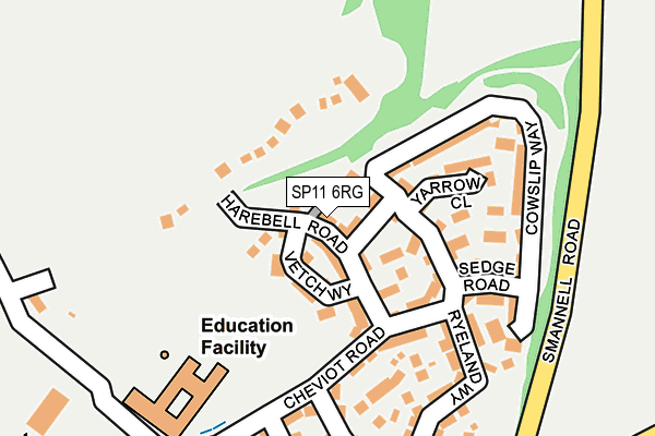 SP11 6RG map - OS OpenMap – Local (Ordnance Survey)