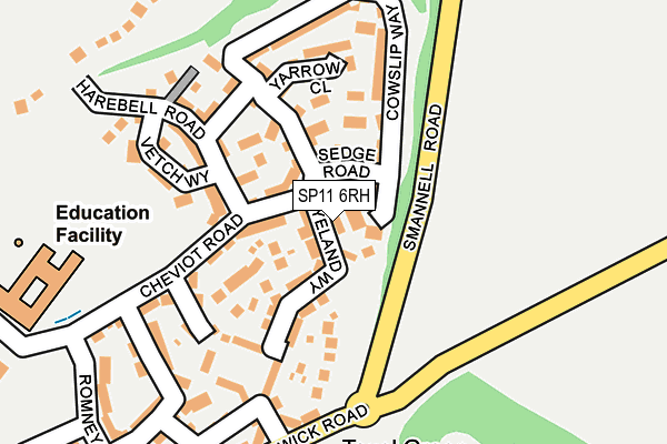 SP11 6RH map - OS OpenMap – Local (Ordnance Survey)