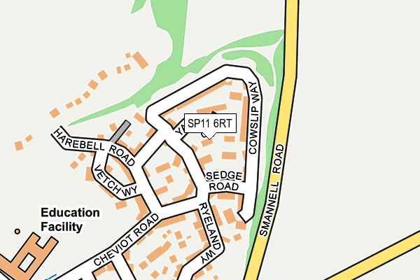SP11 6RT map - OS OpenMap – Local (Ordnance Survey)