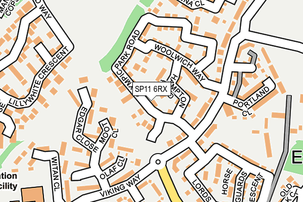 SP11 6RX map - OS OpenMap – Local (Ordnance Survey)