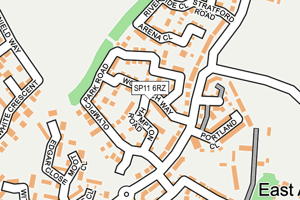 SP11 6RZ map - OS OpenMap – Local (Ordnance Survey)