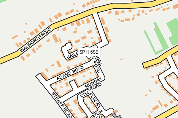 SP11 6SE map - OS OpenMap – Local (Ordnance Survey)