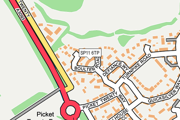 SP11 6TP map - OS OpenMap – Local (Ordnance Survey)