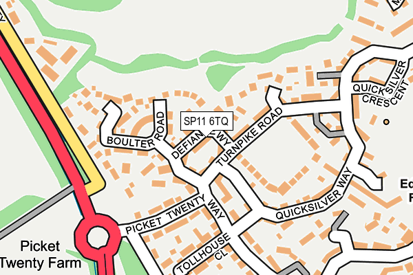 SP11 6TQ map - OS OpenMap – Local (Ordnance Survey)