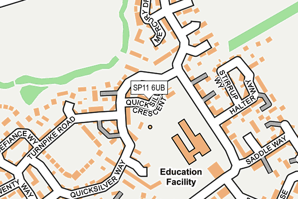 SP11 6UB map - OS OpenMap – Local (Ordnance Survey)