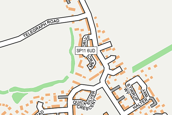 SP11 6UD map - OS OpenMap – Local (Ordnance Survey)