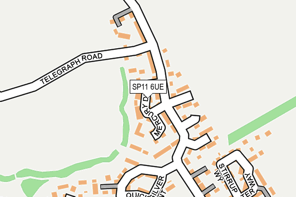 SP11 6UE map - OS OpenMap – Local (Ordnance Survey)