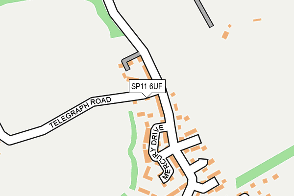 SP11 6UF map - OS OpenMap – Local (Ordnance Survey)
