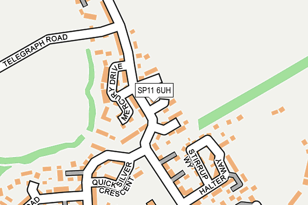 SP11 6UH map - OS OpenMap – Local (Ordnance Survey)
