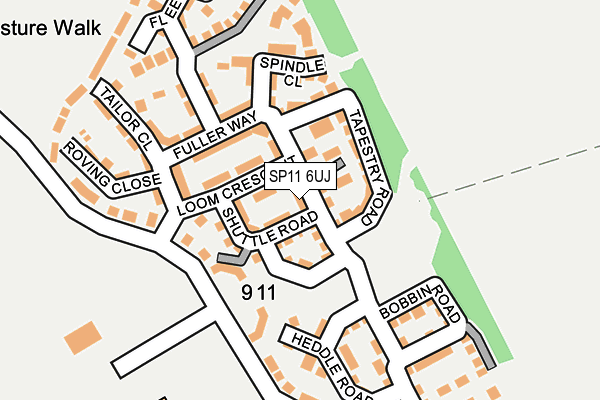 SP11 6UJ map - OS OpenMap – Local (Ordnance Survey)