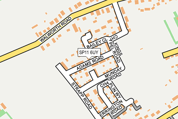 SP11 6UY map - OS OpenMap – Local (Ordnance Survey)