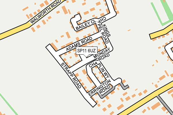 SP11 6UZ map - OS OpenMap – Local (Ordnance Survey)