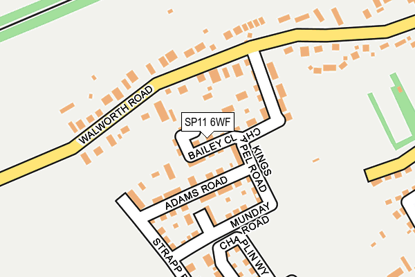 SP11 6WF map - OS OpenMap – Local (Ordnance Survey)