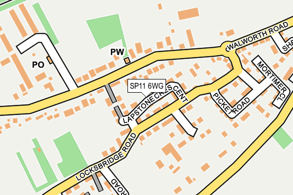 SP11 6WG map - OS OpenMap – Local (Ordnance Survey)