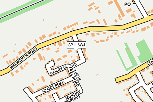 SP11 6WJ map - OS OpenMap – Local (Ordnance Survey)