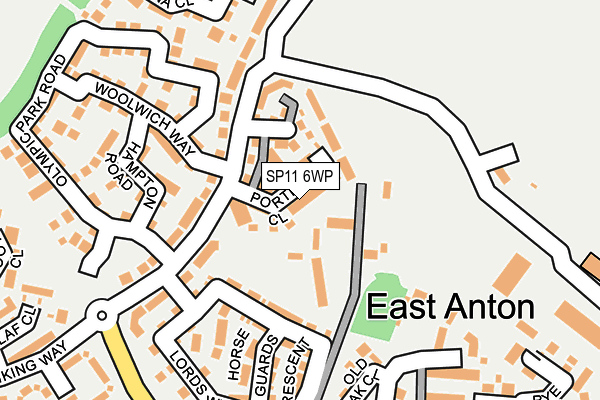 SP11 6WP map - OS OpenMap – Local (Ordnance Survey)