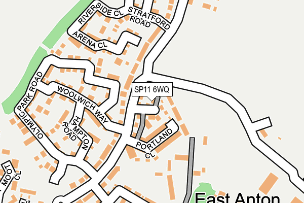 SP11 6WQ map - OS OpenMap – Local (Ordnance Survey)