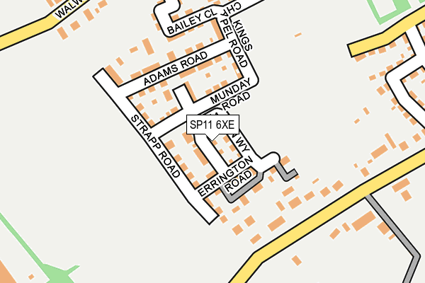 SP11 6XE map - OS OpenMap – Local (Ordnance Survey)