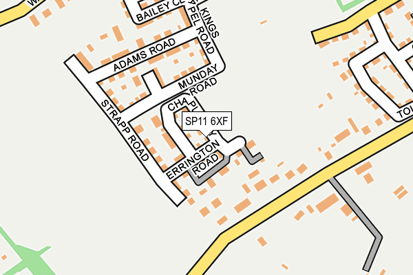 SP11 6XF map - OS OpenMap – Local (Ordnance Survey)
