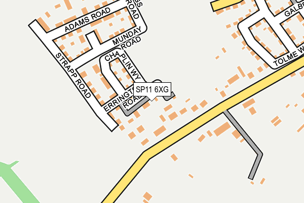 SP11 6XG map - OS OpenMap – Local (Ordnance Survey)